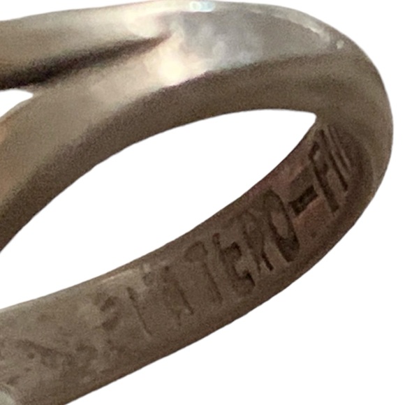 Signed PLATERO Native American Navajo Black Onyx Sterling Silver Ring Jewelry - Picture 8 of 9